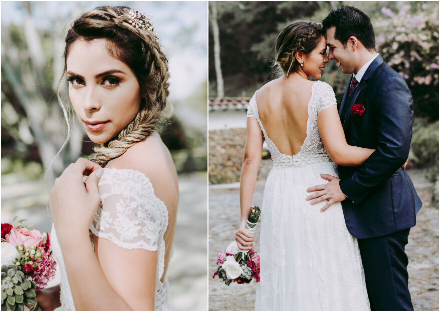 5 características que debe tener un vestido de novia para matrimonio campestre