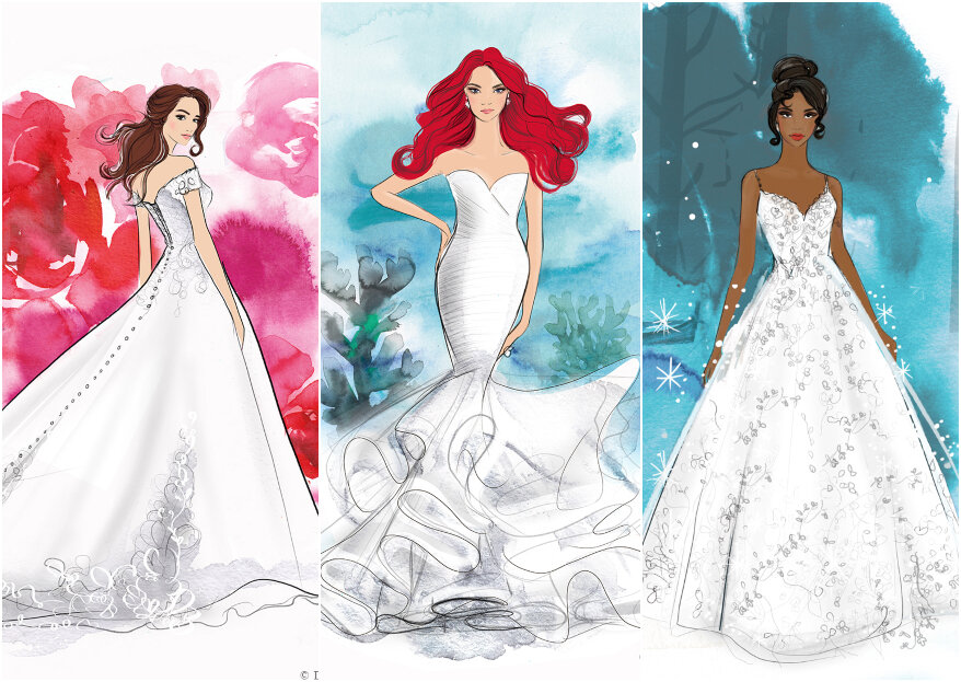 vestidos de novia de las princesas Disney, ¡llegará este 2020!