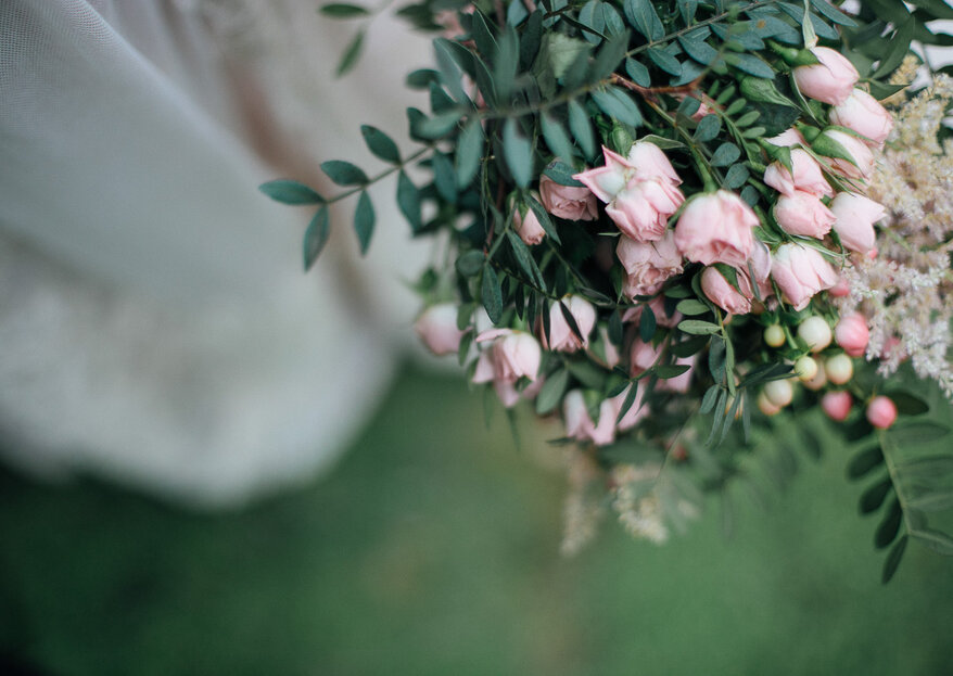 Conoce esta original tendencia en ramos de novia: Hoop Bouquets