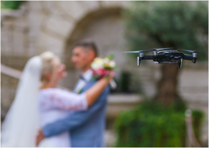 Las 4 razones para contratar un videógrafo con drone el día de tu boda