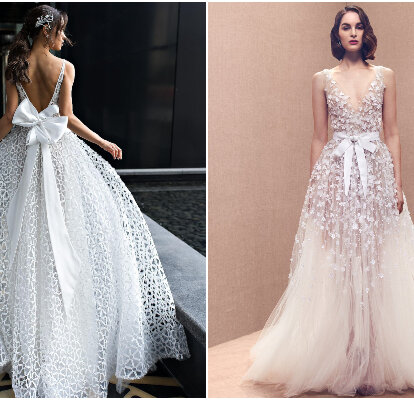 80 vestidos de novia con cintas o lazos: ¡feminidad en cada diseño!