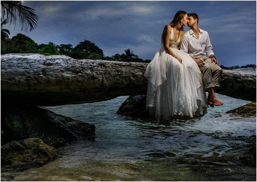 Francesco y Jessica: ¡un amor cómplice y una boda de ensueño en las playas de Panamá!
