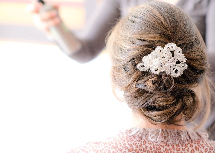 Complementos para peinado de novia: no pierdas la cabeza y ¡luce magnífica!